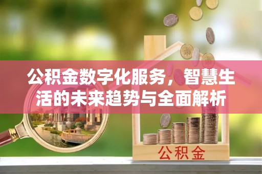 坊子公积金数字化服务，智慧生活的未来趋势与全面解析